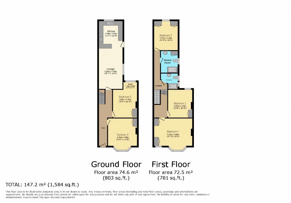 Floorplan for Glanbrydan Avenue, Uplands, Swansea