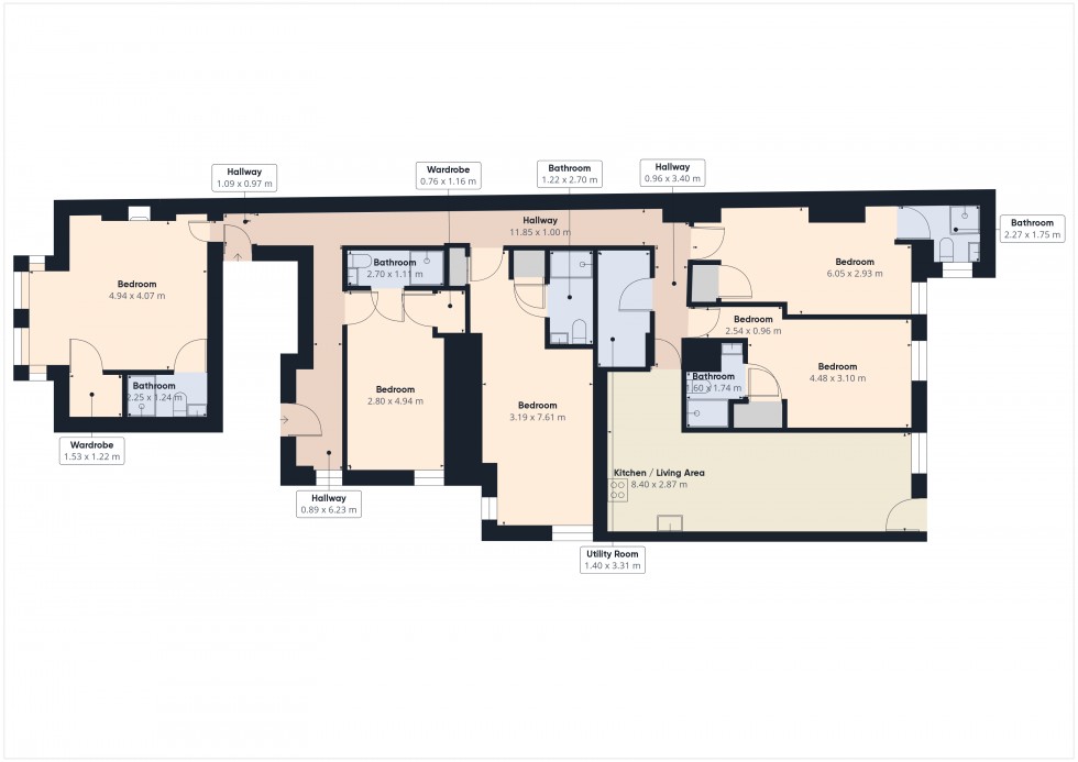 Floorplan for 38 St James Crescent, Uplands, Swansea