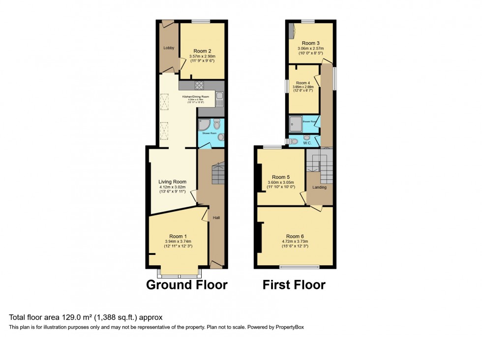 Floorplan for Phillips Parade, Brynmill, Swansea